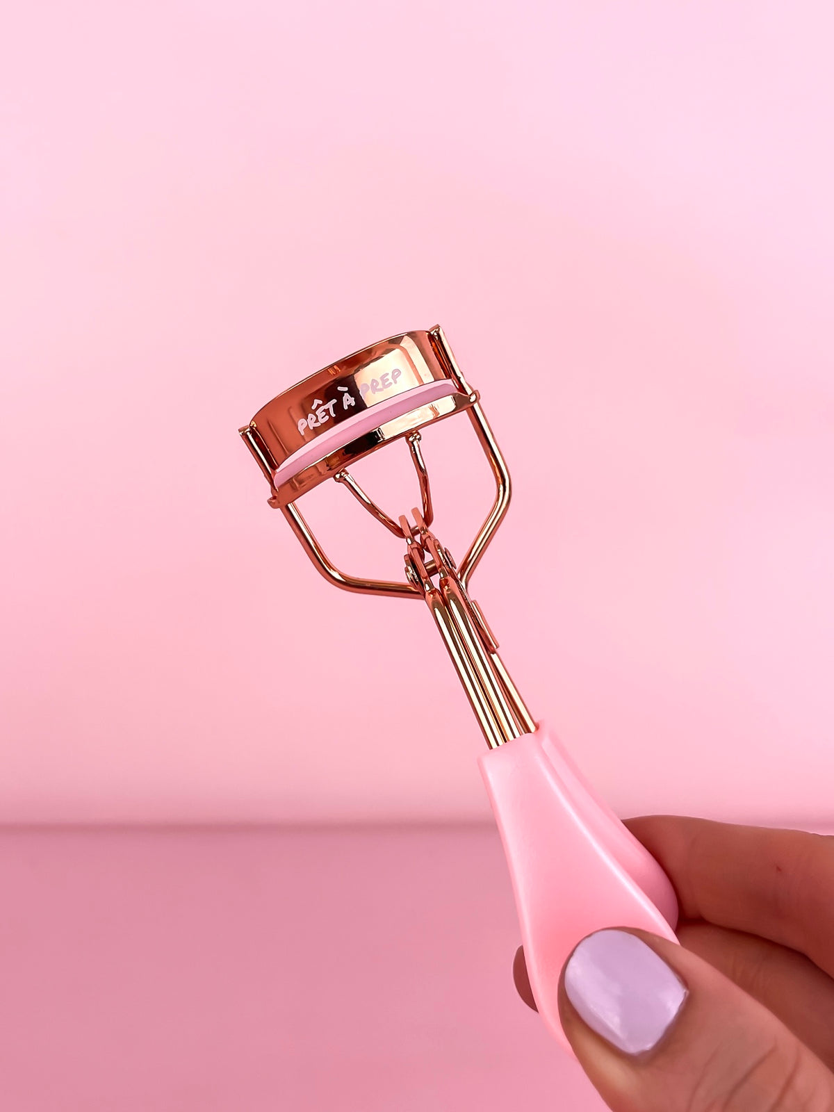 Pink and Rose Gold Lash Curler